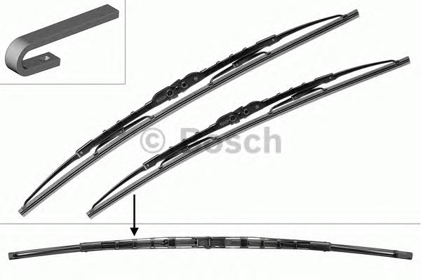 Щітка-двірник лобового скла, комплект з 2-х шт. Bosch 3397001801 ціна, від 26.33 USD