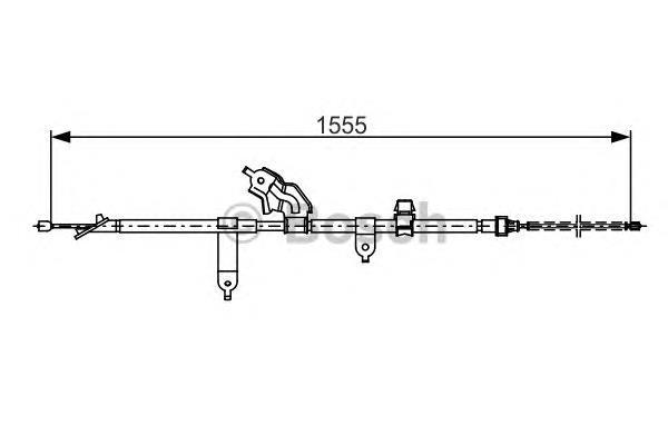 1987482221 Bosch Трос ручного гальма задній, лівий