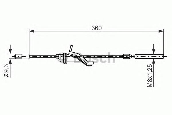 Трос стоянкового гальма передній Bosch 1987482279 ціна, від 13.24 USD