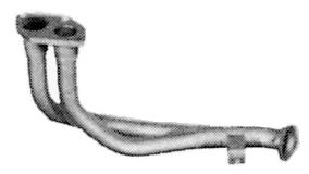 858000 Opel труба приймальна (штани глушника, передня)