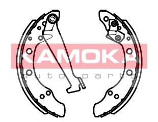 JQ202007 Kamoka Колодки гальмівні задні, барабанні