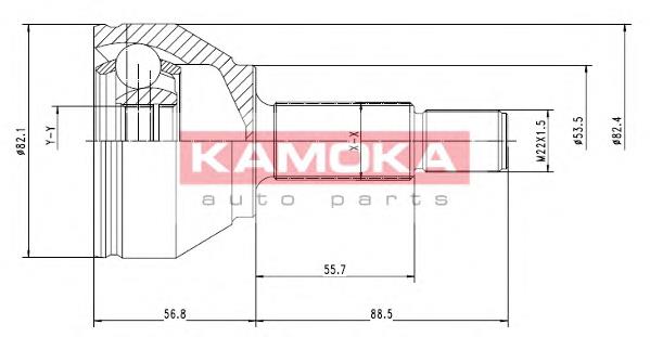 Граната колісна Kamoka 7092 ціна, від 22.52 USD