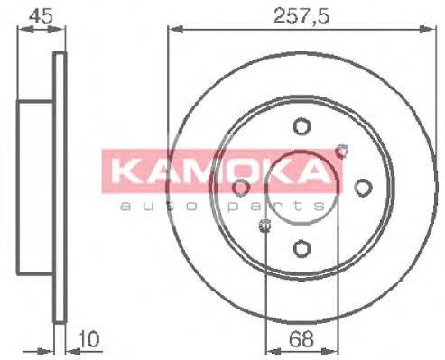 Гальмівні диски 103534 Kamoka