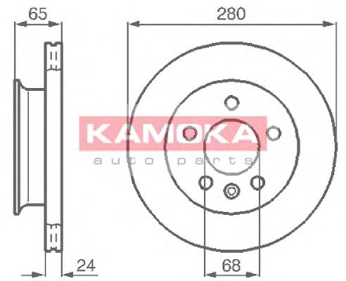 Гальмівні диски передні 103854 Kamoka