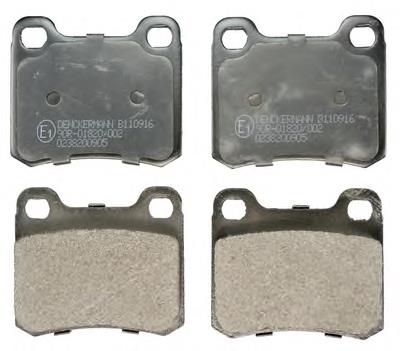 Задні гальмівні колодки Denckermann B110916 ціна, від 12.67 USD