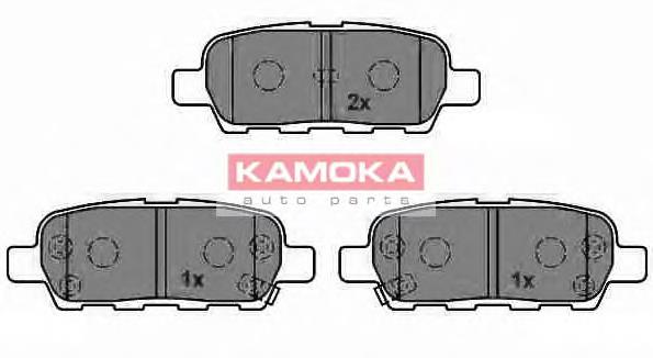 JQ1013386 Kamoka Колодки гальмівні задні, дискові