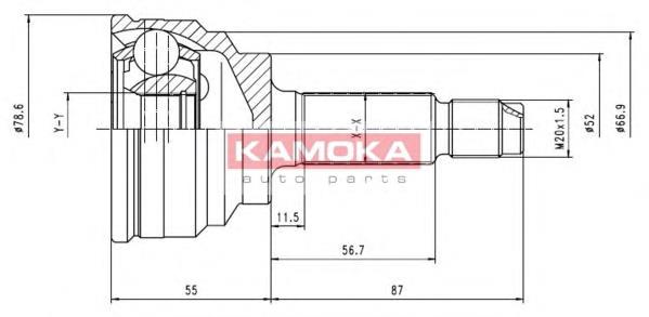 6070 Kamoka Граната зовнішня