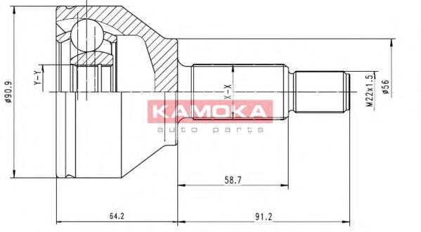 6040 Kamoka Граната зовнішня