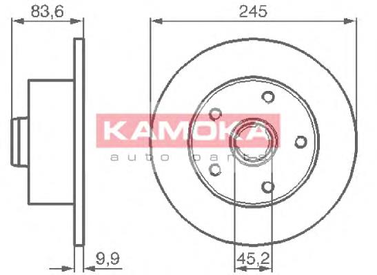 1031660 Kamoka Дискові гальма