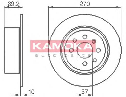 Гальмівні диски 1031628 Kamoka