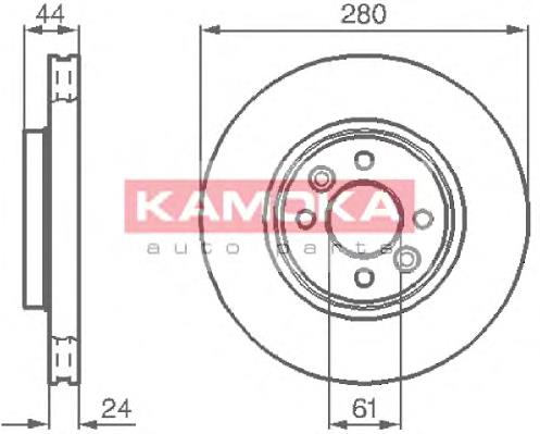 Гальмівні диски передні 1032248 Kamoka