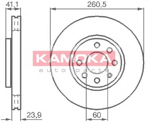 Купити 1032262 Kamoka Ротор гальмівний