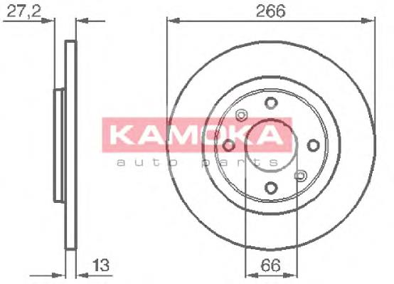 Гальмівні диски передні 1032000 Kamoka