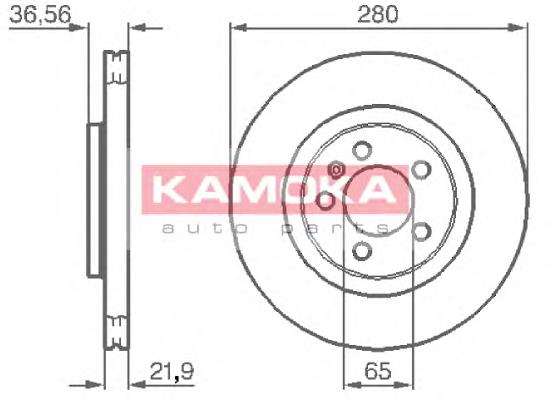 Гальмівні диски передні 1031856 Kamoka