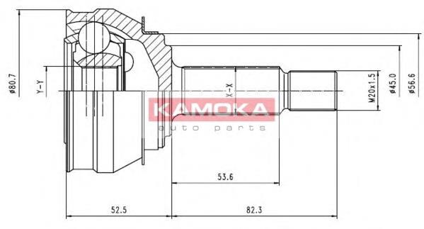 ШРУС зовнішній передній 6238 Kamoka