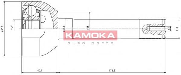 ШРУС зовнішній передній 7026 Kamoka