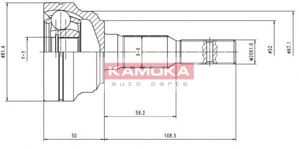 ШРУС зовнішній Kamoka 6952