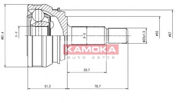 ШРУС зовнішній Kamoka 7096