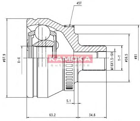 Граната колісна Kamoka 6560 ціна, від 26.77 USD