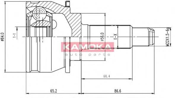 Граната колісна Kamoka 6458 ціна, від 28.92 USD