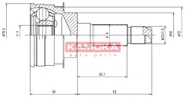 ШРУС зовнішній Kamoka 6476