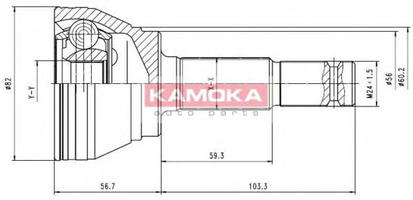 ШРУС зовнішній передній 6292 Kamoka