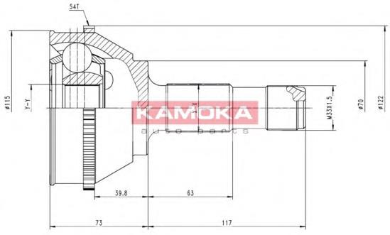 Граната колісна Kamoka 6508 ціна, від 36.86 USD