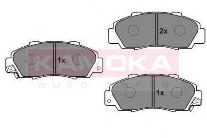 JQ1011810 Kamoka колодки гальмівні передні, дискові
