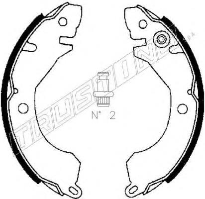 Колодки гальмові задні, барабанні 064157 Trusting