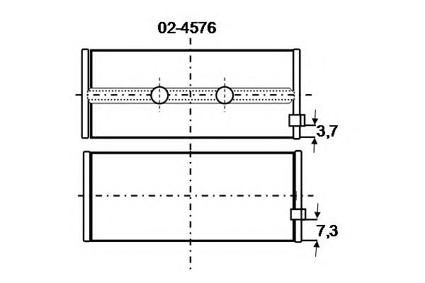 Вкладиші коленвала, корінні, комплект, стандарт (STD) Glyco 024576STD ціна, від 11.13 USD