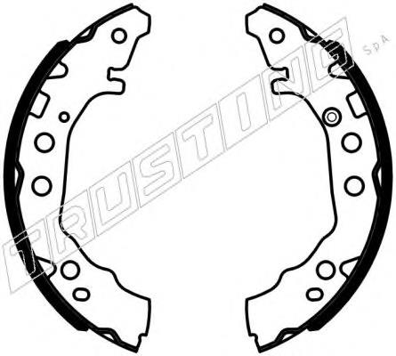 Колодки гальмові задні, барабанні 115331 Trusting