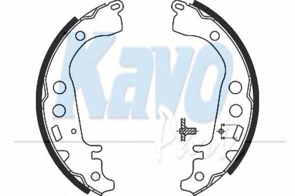 BS9918 Kavo Parts колодки гальмові задні, барабанні