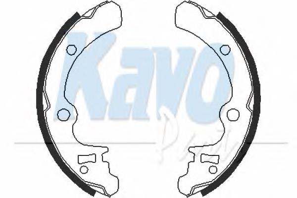 BS8404 Kavo Parts колодки гальмові задні, барабанні