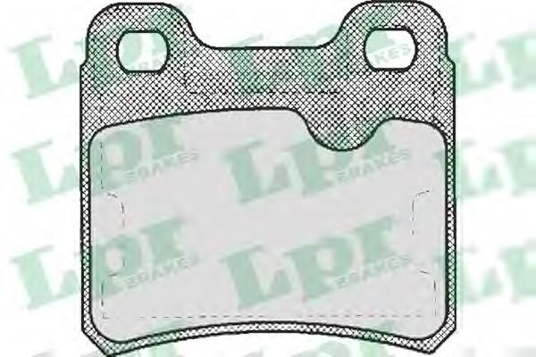05P333 LPR Колодки гальмівні задні, дискові