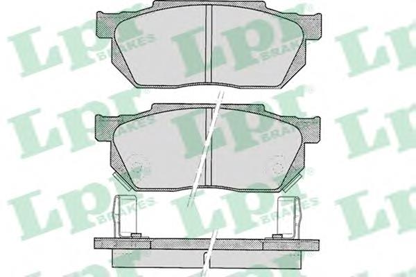 Купити 05P322 LPR Колодки гальмівні передні, дискові