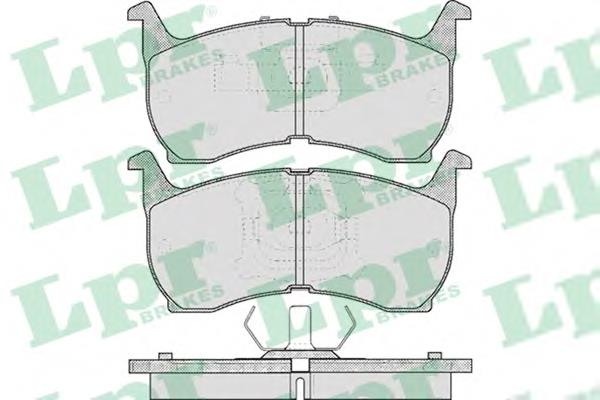 Колодки гальмівні передні, дискові 05P368 LPR