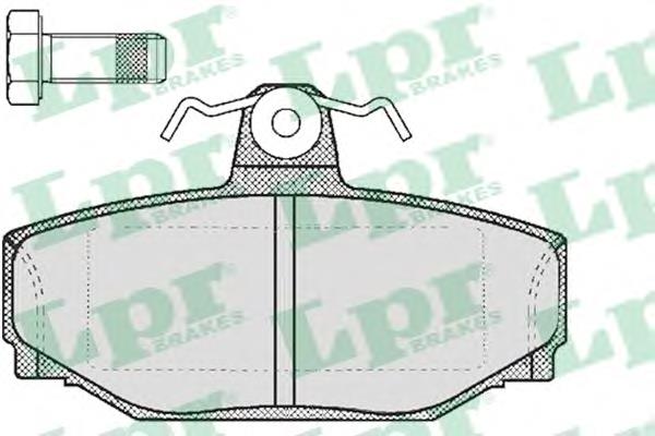Задні гальмівні колодки LPR 05P217 ціна, від 13.30 USD