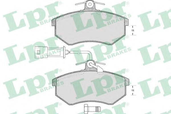 05P221 LPR Передні гальмівні колодки