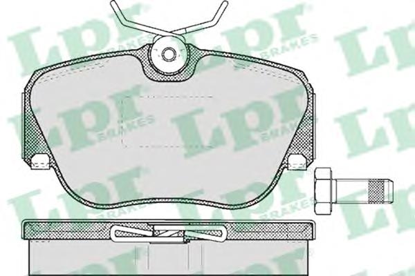05P302 LPR Передні гальмівні колодки