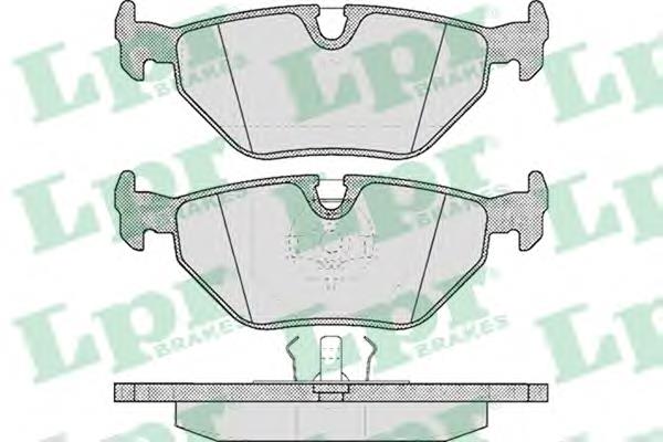 Задні гальмівні колодки 05P297 LPR