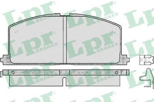 Передні тормозні колодки 05P268 LPR