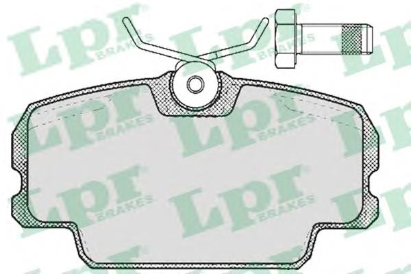 Передні тормозні колодки 05P273 LPR