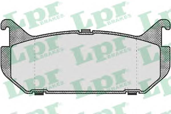 Задні гальмівні колодки 05P512 LPR
