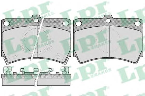 Гальмівні колодки LPR 05P587 ціна, від 17.77 USD