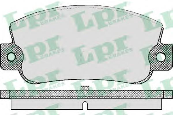Задні гальмівні колодки 05P410 LPR