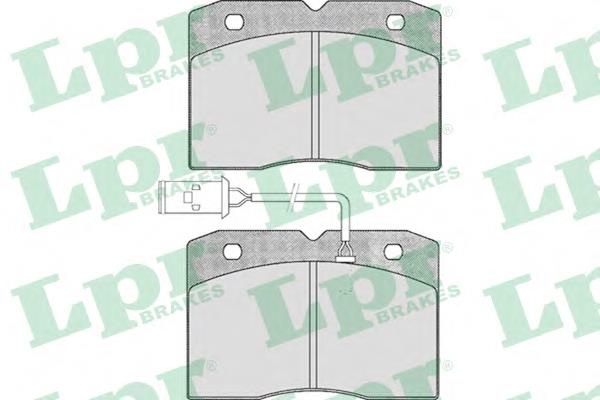 Передні тормозні колодки 05P425 LPR