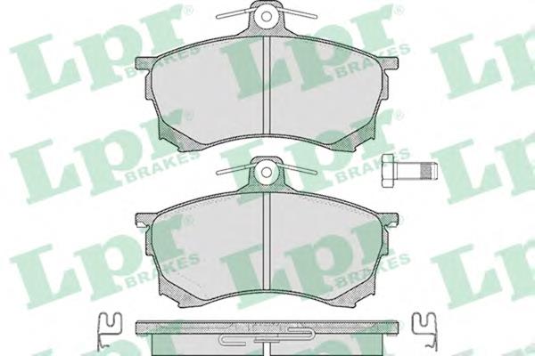 Передні тормозні колодки 05P420 LPR