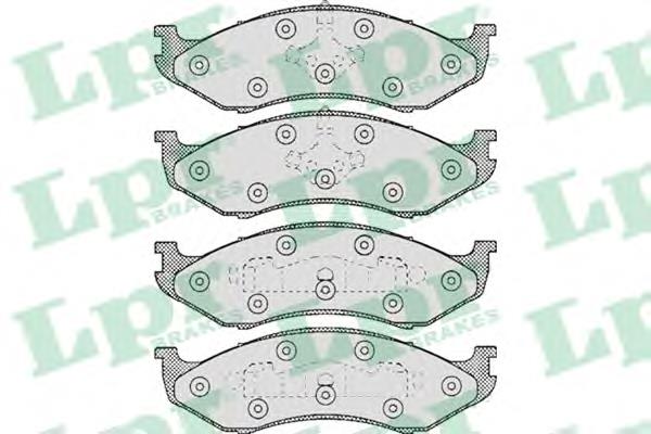 Передні тормозні колодки 05P459 LPR