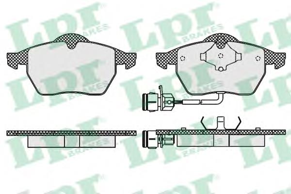 Передні тормозні колодки 05P453 LPR