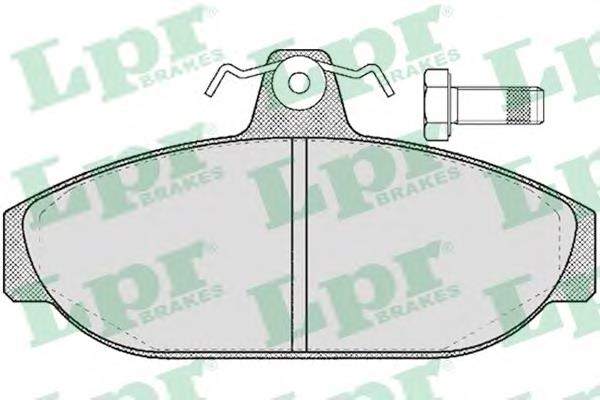 Передні тормозні колодки 05P157 LPR